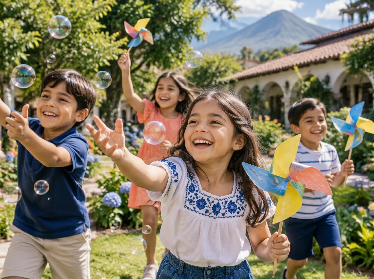 Niños disfrutando el curso de vacaciones